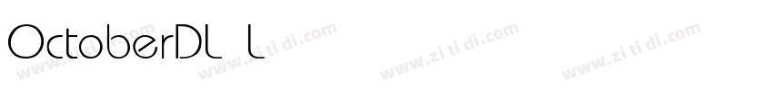 OctoberDL Light字体转换 OctoberDL Light字体转换